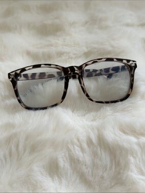 Tortoiseshell Square Frame Blue Light Glasses